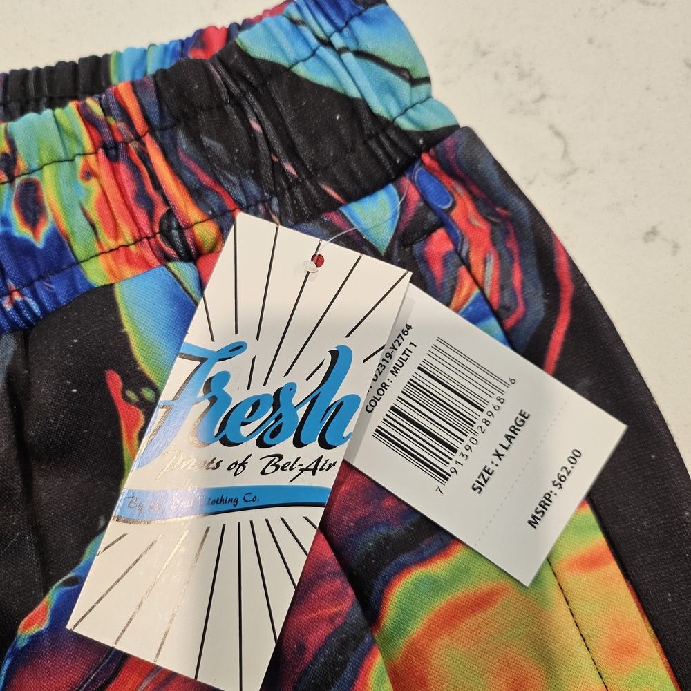 Vibrant Multicolor Abstract Joggers - Picture 3 of 6